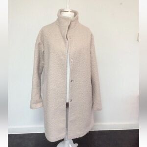 ASOS Tan Blush fuzz like 3/4 coat